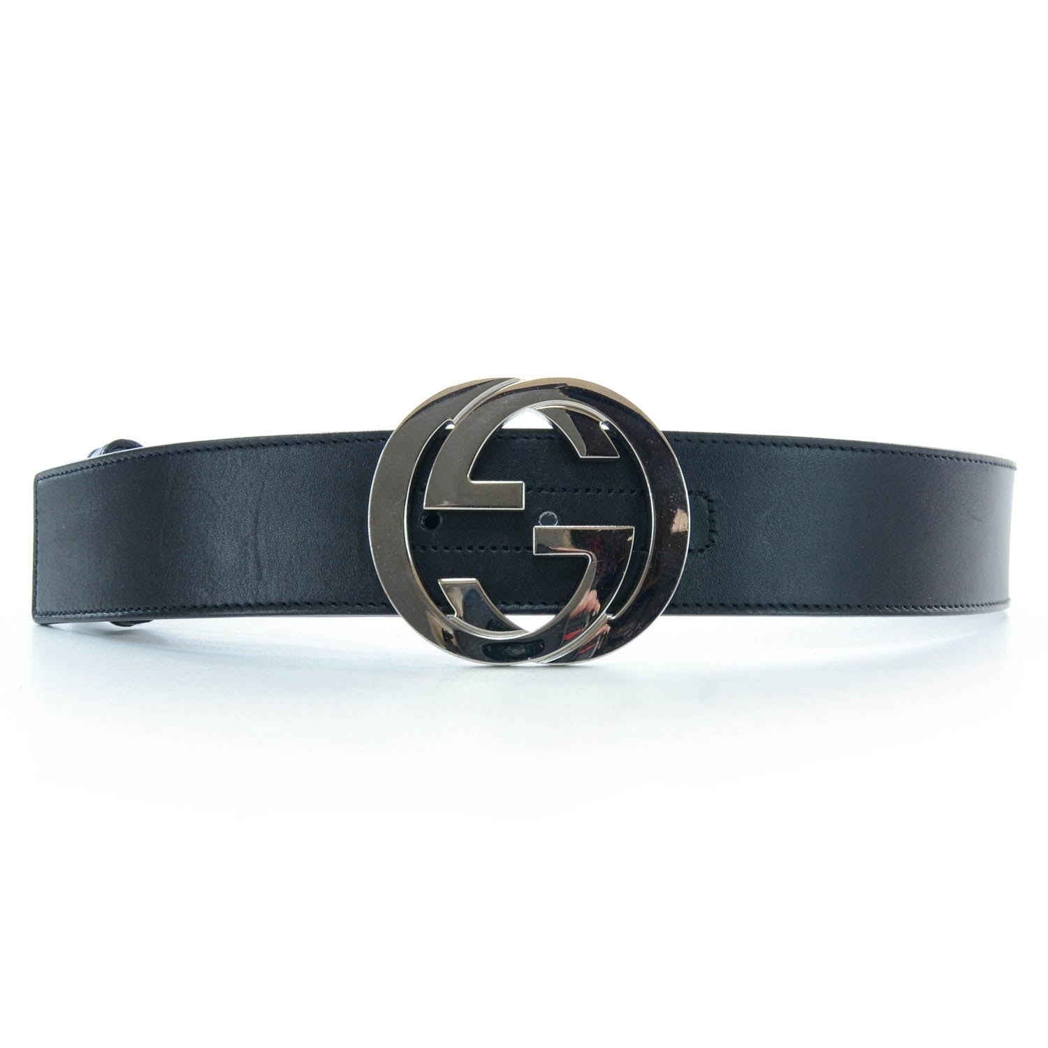 Gucci Leather GG Belt Black 80 32 1 of 4