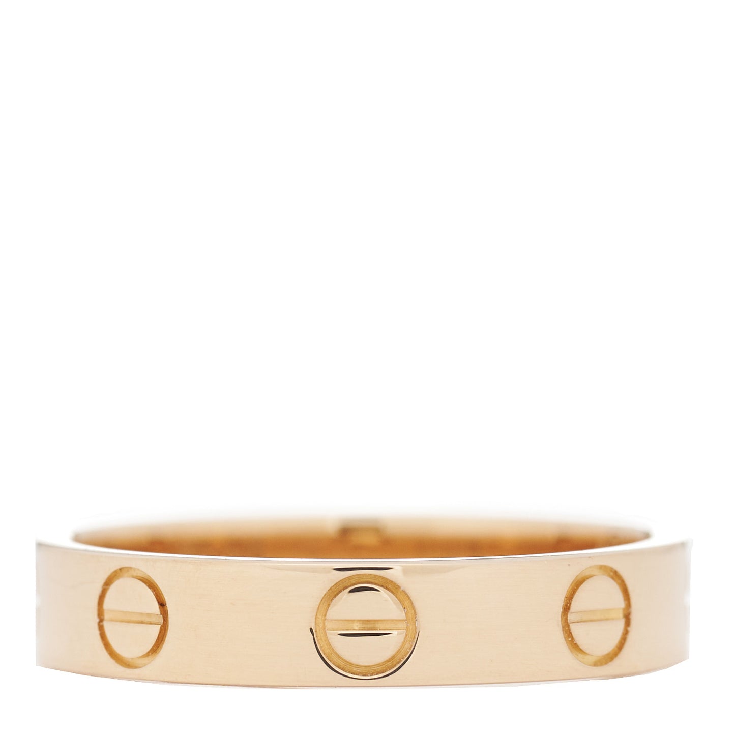 18K Pink Gold 3.5mm LOVE Wedding Band Ring 52 6