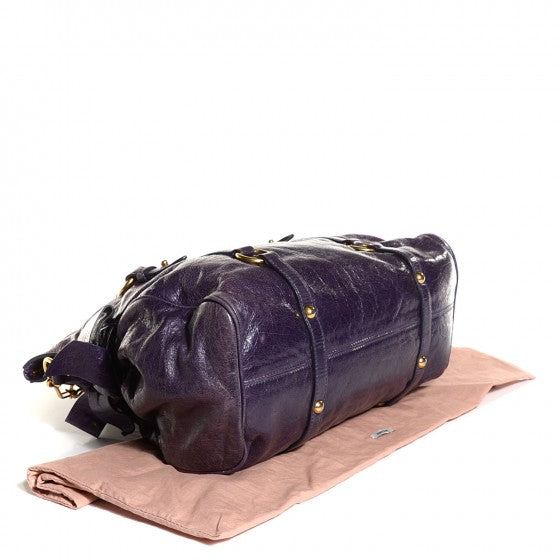 Miu Miu Vitello Lux Medium Bow Bag Viola 4 of 24