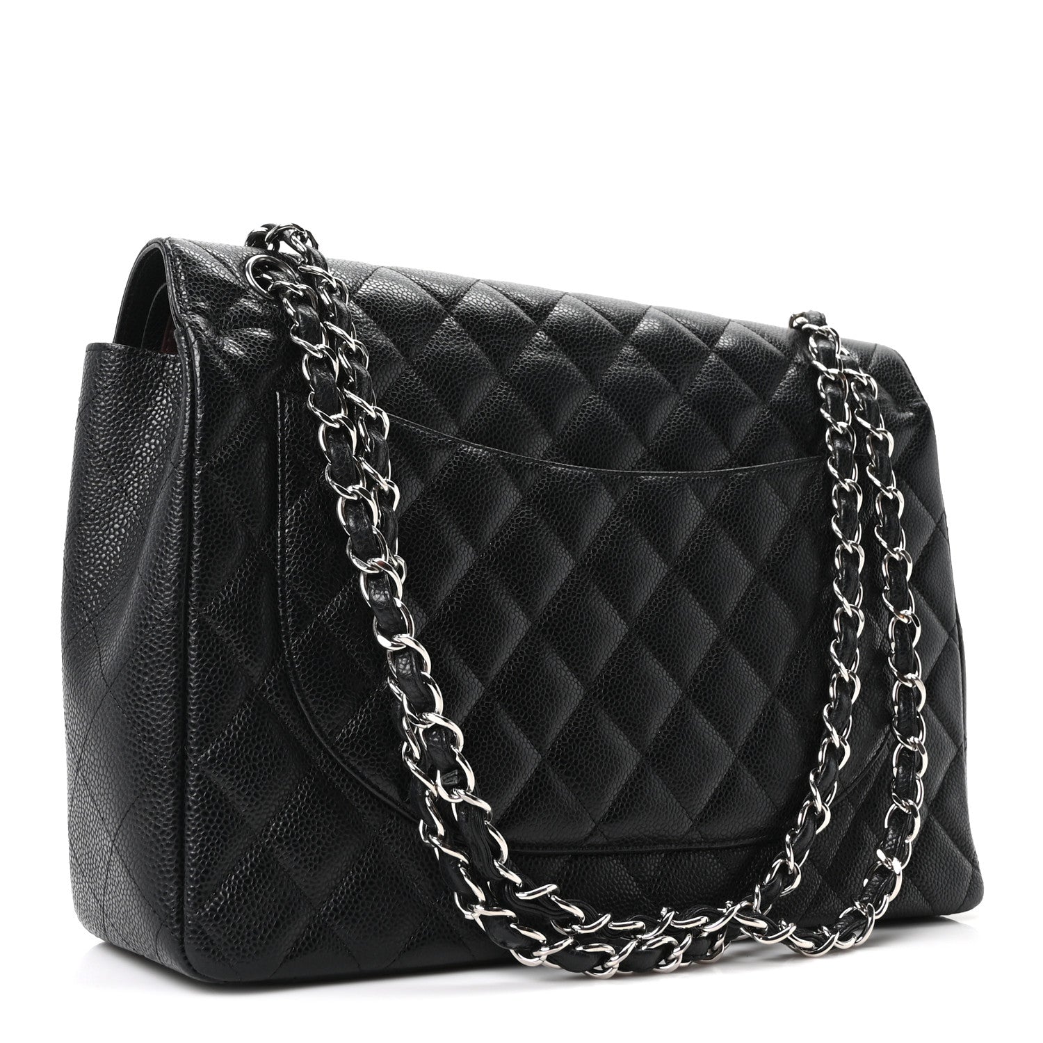 Chanel Caviar Quilted Maxi Double Flap Black 2 of 10