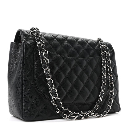 Chanel Caviar Quilted Maxi Double Flap Black 2 of 10