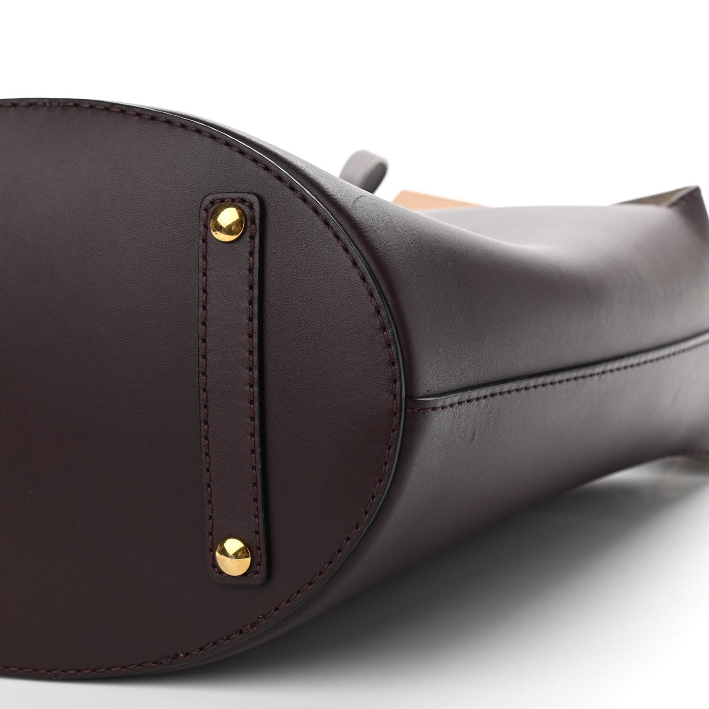 Supple Calfskin Medium Bucket Bag Burgundy