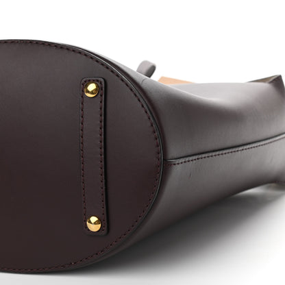 Burberry Supple Calfskin Medium Bucket Bag Burgundy 10 of 10