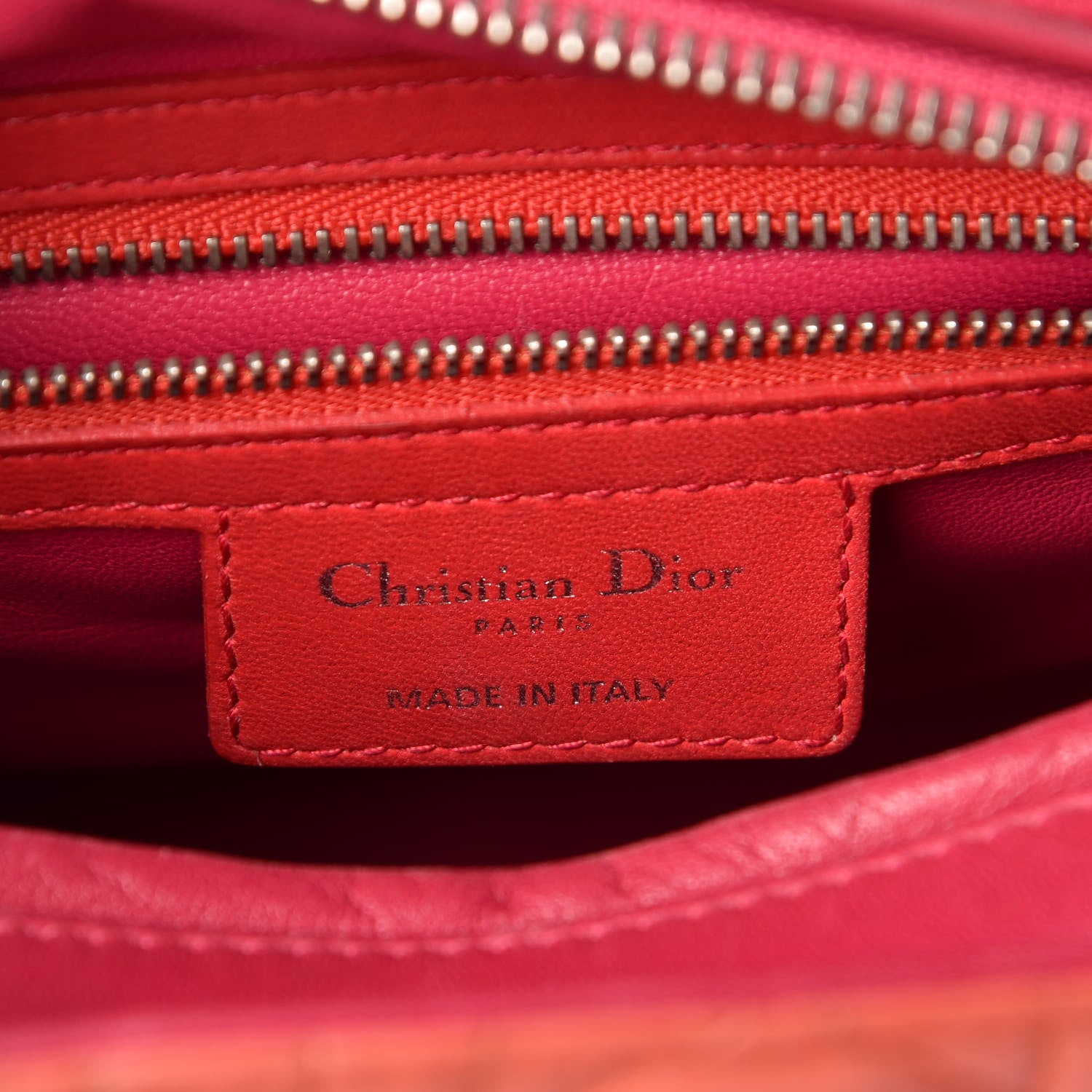 Christian Dior Lambskin Cannage Medium Tri-Color Lady Dior Pink 6 of 13