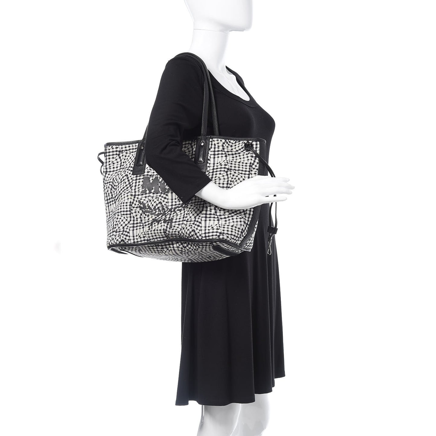 Visetos Medium Liz Reversible Shopper Tote Black