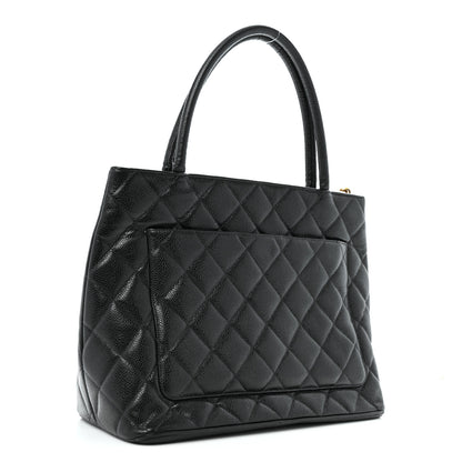 Chanel Caviar Quilted Medallion Tote Black 3 of 12