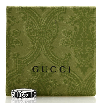 Gucci Sterling Silver Double G Band Ring 58 8.25 7 of 7
