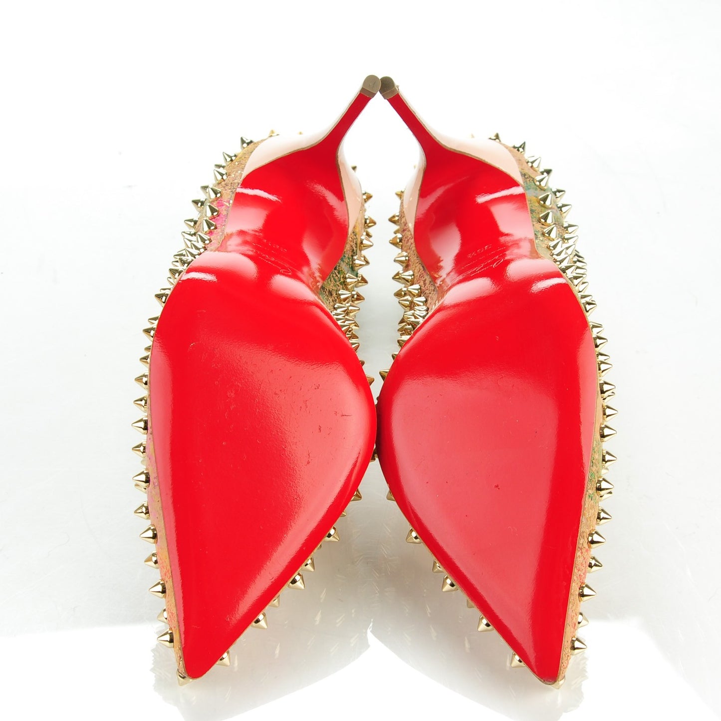 Cork Patent Bloom Print Follies Spikes 100 Pumps 39.5 Version Multicolor