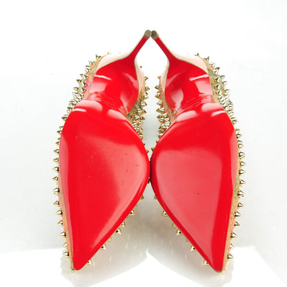 Christian Louboutin Cork Patent Bloom Print Follies Spikes 100 Pumps 39.5 Version Multicolor 5 of 8