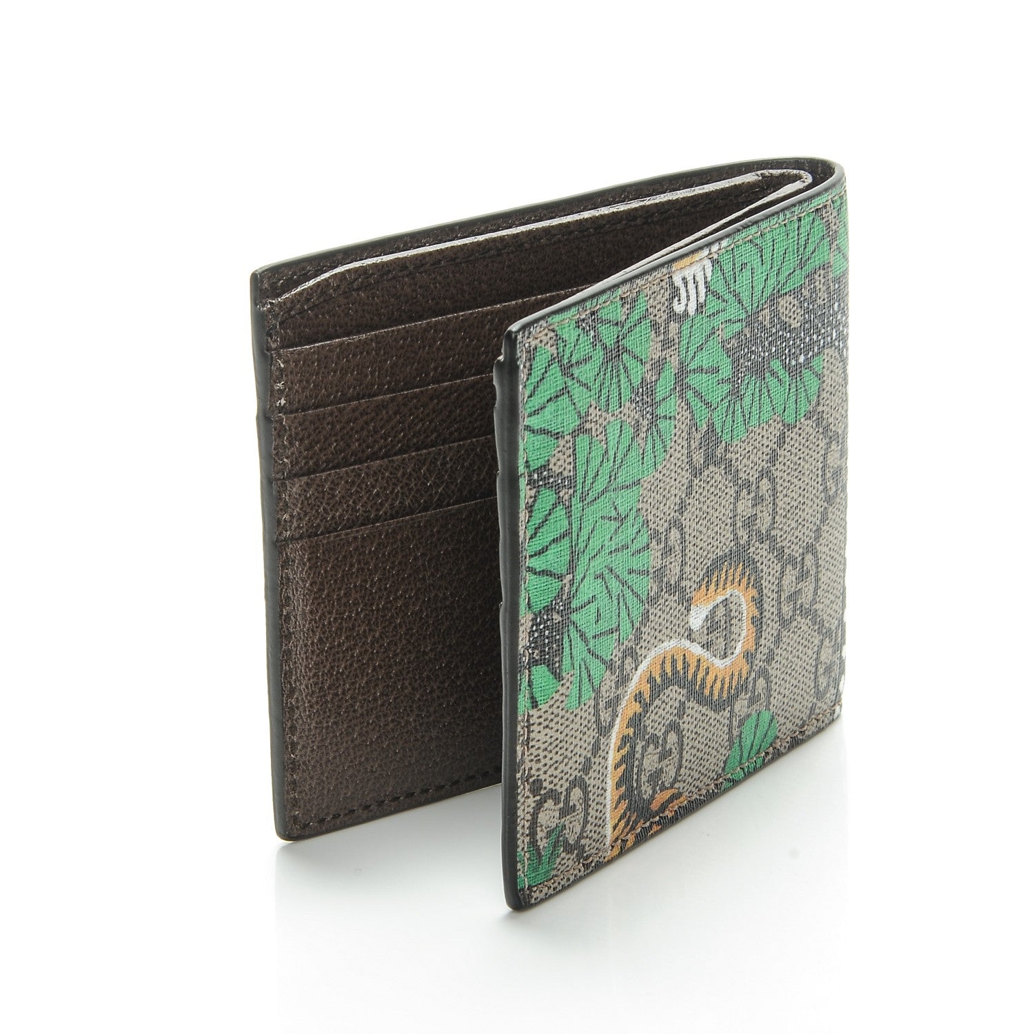 Gucci GG Supreme Monogram Bengal Bi-Fold Wallet Beige Yard 3 of 7