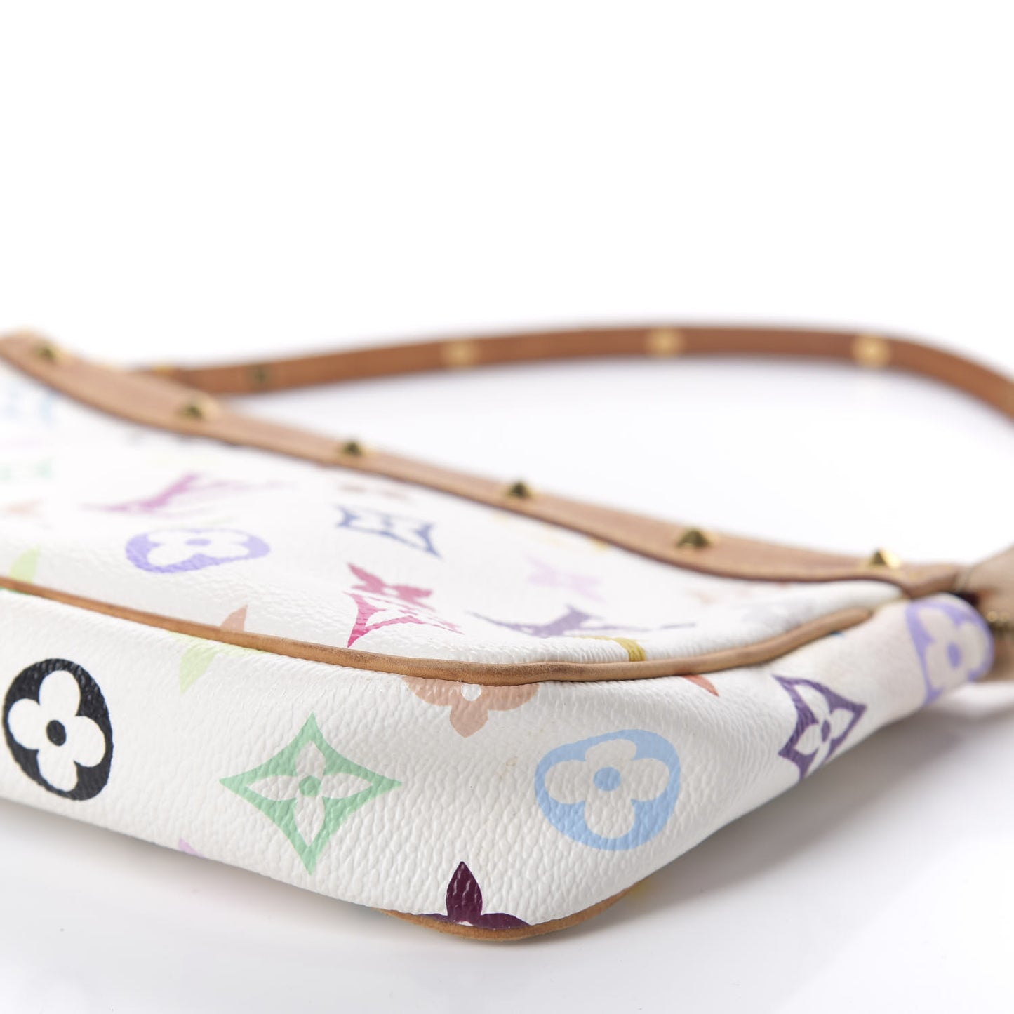 Monogram Multicolor Pochette Accessories White
