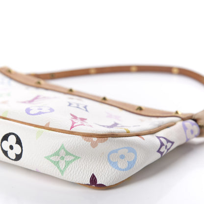 Louis Vuitton Monogram Multicolor Pochette Accessories White 7 of 11