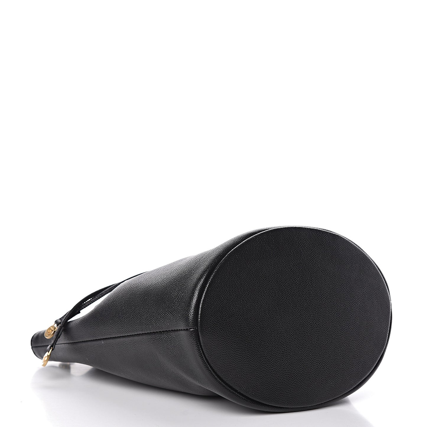 Caviar Deauville Drawstring Bucket Bag Black