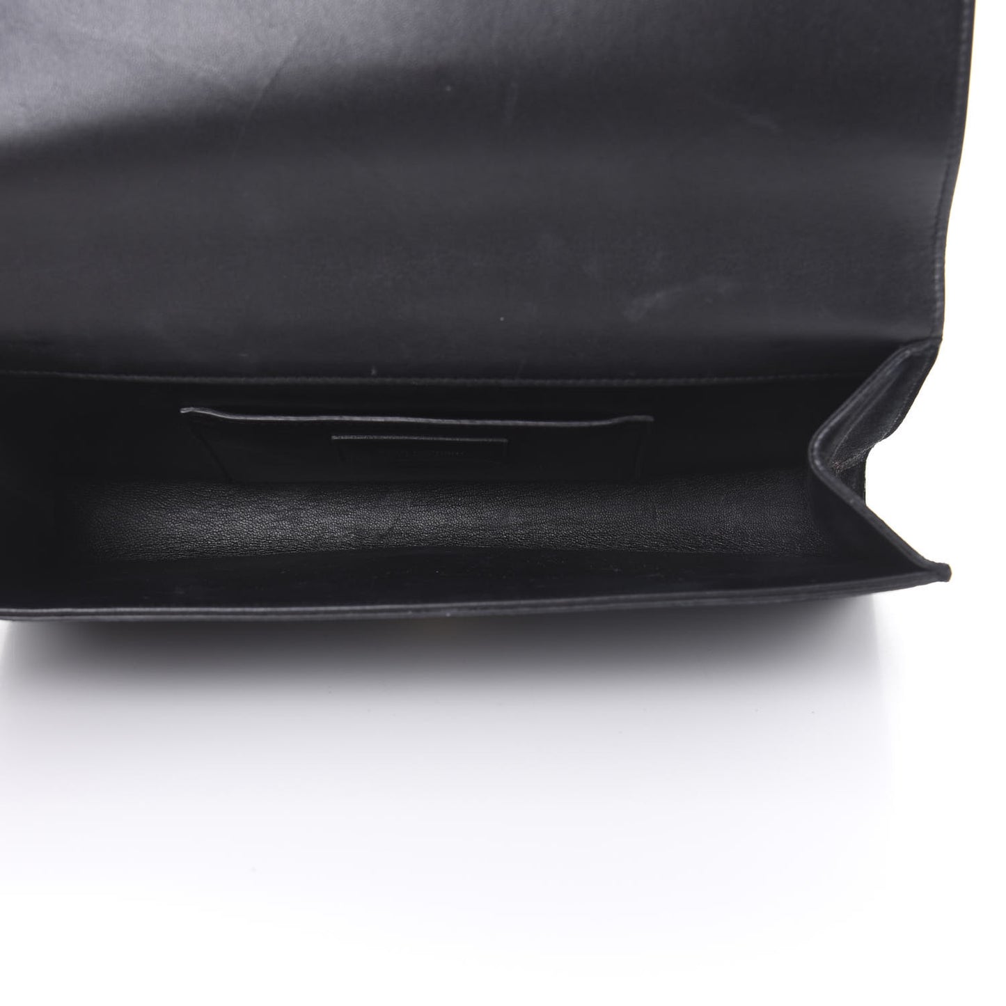 Suede Classic Monogram Cassandre Tassel Clutch Dark Brown