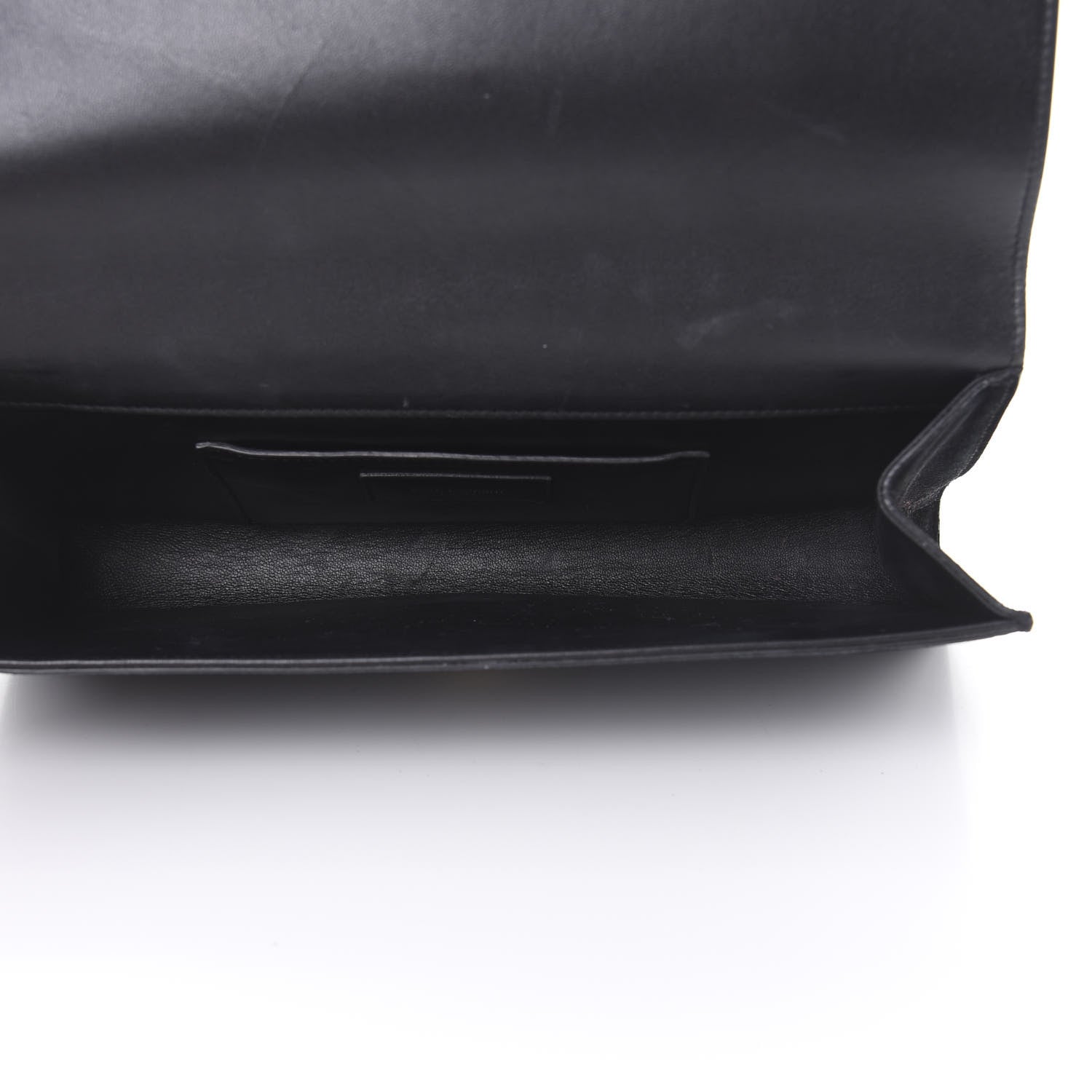 Saint Laurent Suede Classic Monogram Cassandre Tassel Clutch Dark Brown 5 of 12