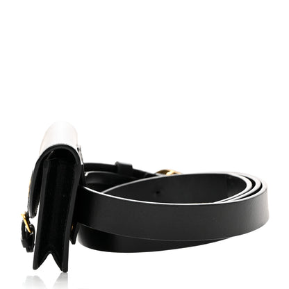 Christian Dior Calfskin Bobby CD Belt With Removable Pouch 90 Black 3 of 8
