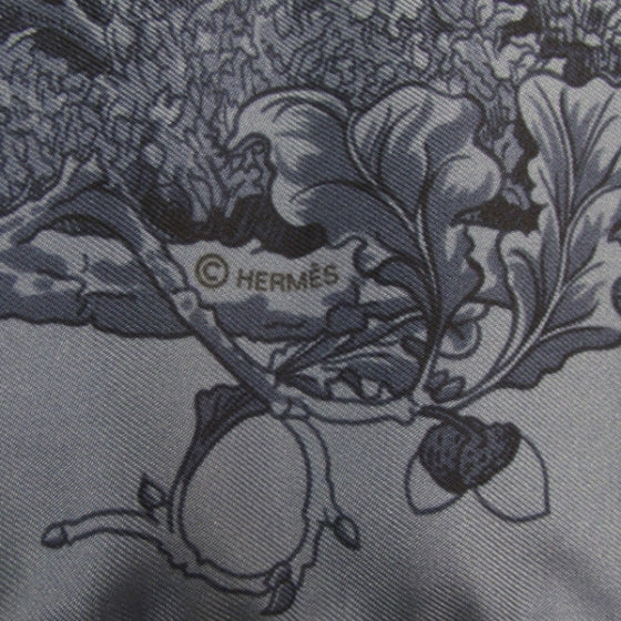 Hermes Silk Jardin Des Metamorphoses Scarf Bleu 4 of 6