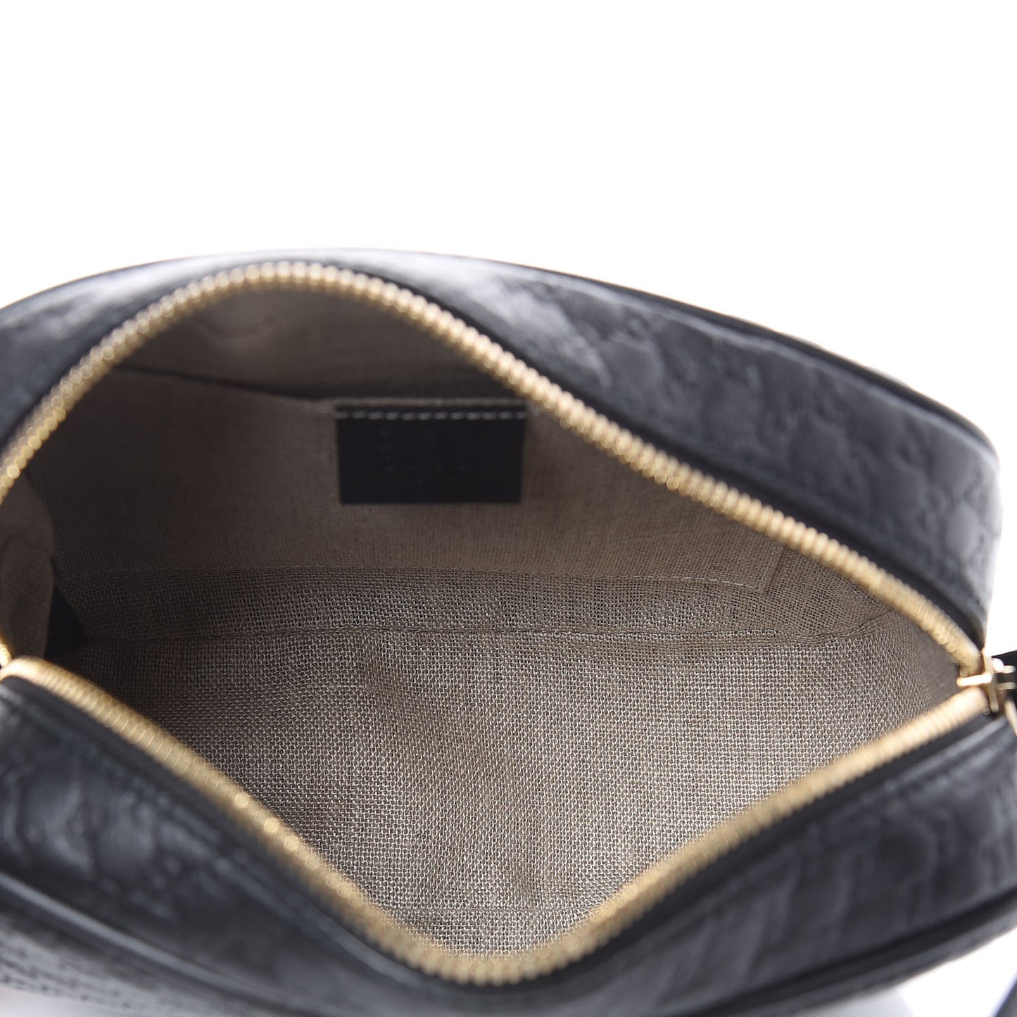 Microguccissima Mini Bree Messenger Bag Black