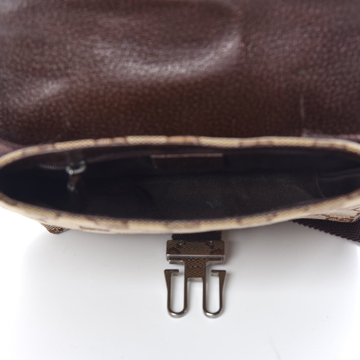 Monogram Waist Pouch Bag Dark Brown