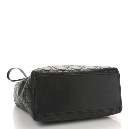 Christian Dior Lambskin Cannage Medium Lady Dior Black 4 of 13
