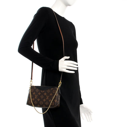 Louis Vuitton Monogram Pallas Clutch Black 2 of 9