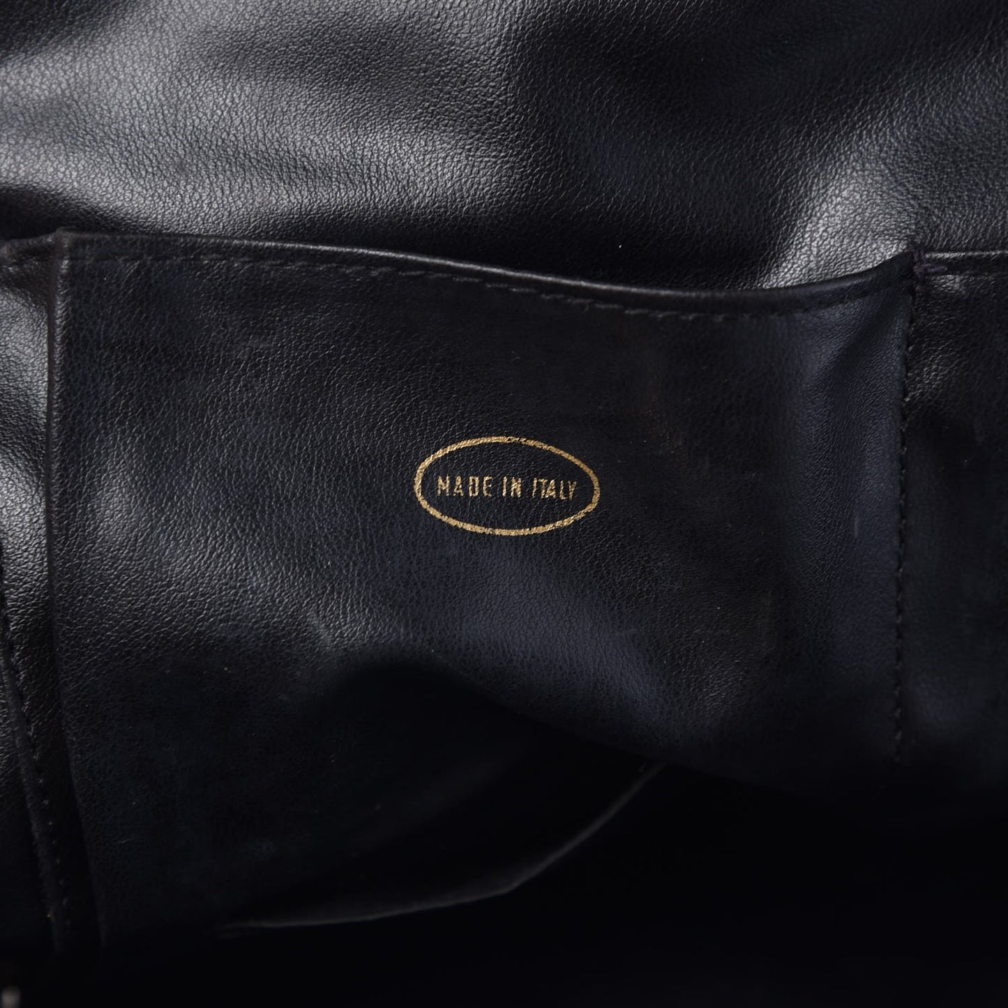 Lambskin Quilted Shoulder Bag Black