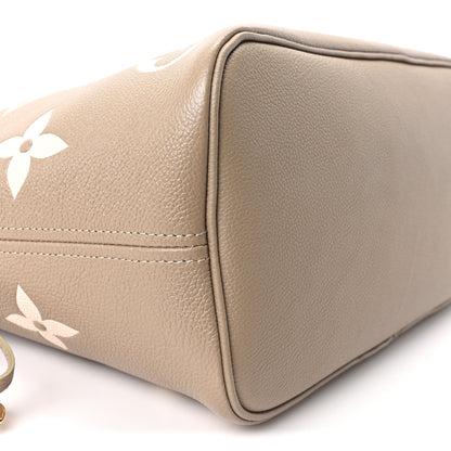 Louis Vuitton Empreinte Monogram Giant Neverfull MM Khaki Cream 8 of 10