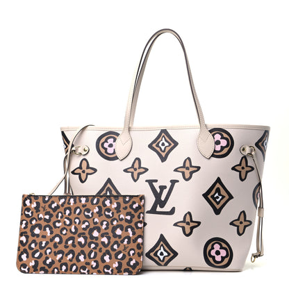 Louis Vuitton Monogram Giant Wild At Heart Neverfull MM Creme 1 of 4
