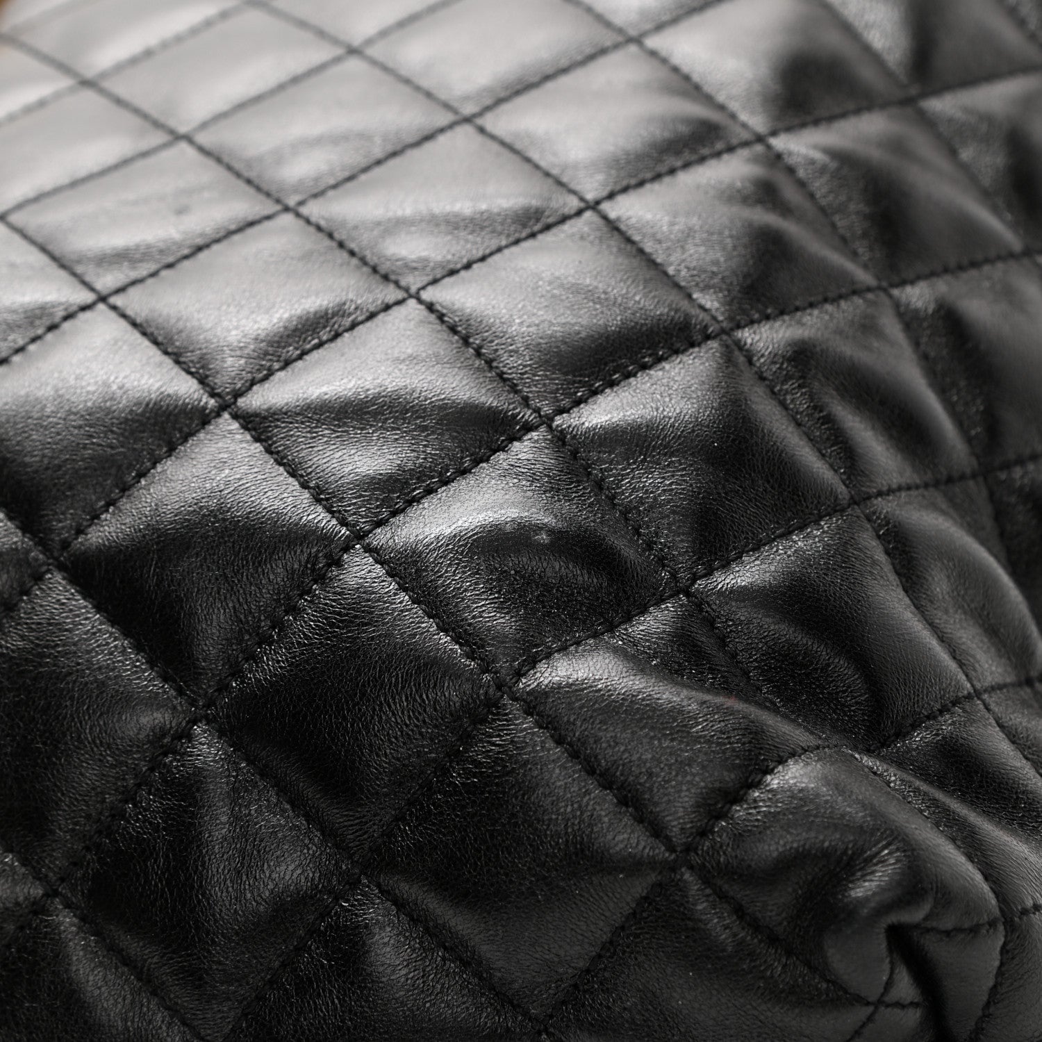 Saint Laurent Lambskin Quilted Maxi Icare Shopping Tote Black 11 of 11