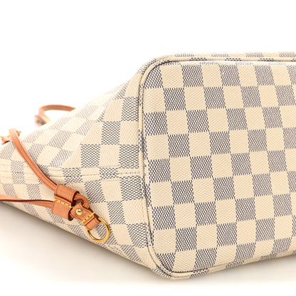 Louis Vuitton Damier Azur Neo Neverfull MM Rose Ballerine 10 of 15