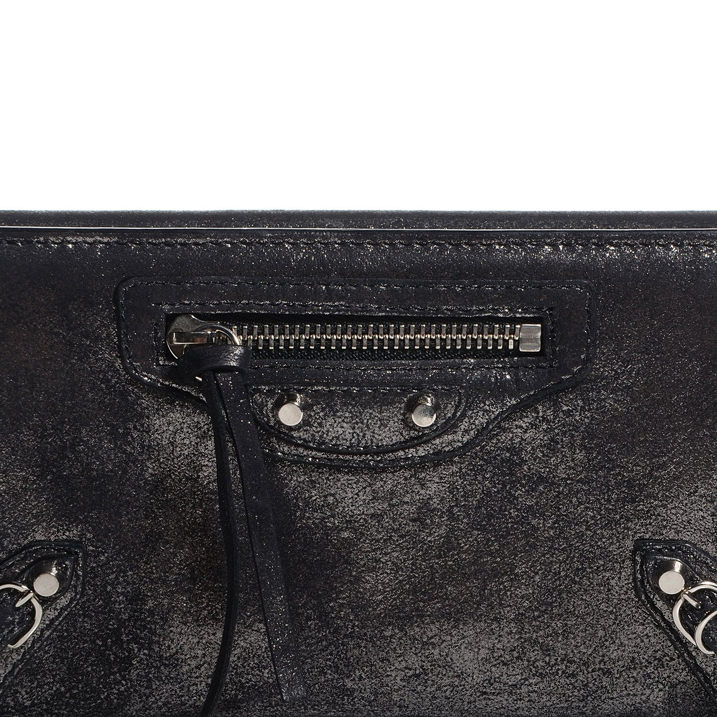 Calfskin Milkyway Papier Money Wallet Black