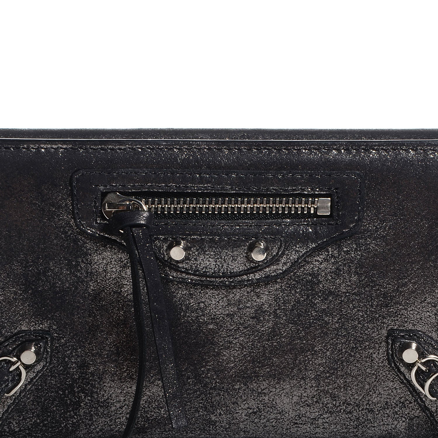 Balenciaga Calfskin Milkyway Papier Money Wallet Black 10 of 10