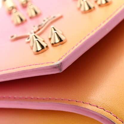 Christian Louboutin Calfskin Spikes Loubinthesky Paloma Wallet On Chain Degraftersun Gold 12 of 16