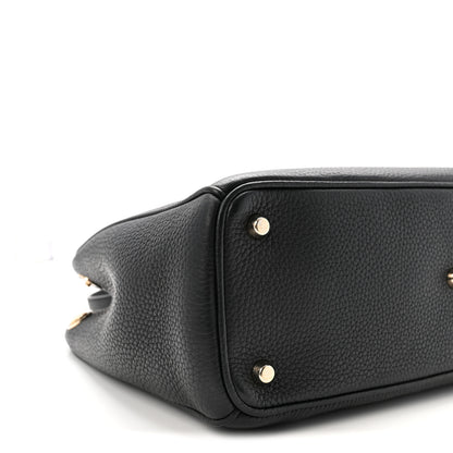 Christian Dior Bullcalf Medium Diorissimo Tote Black Rose Indien 10 of 11