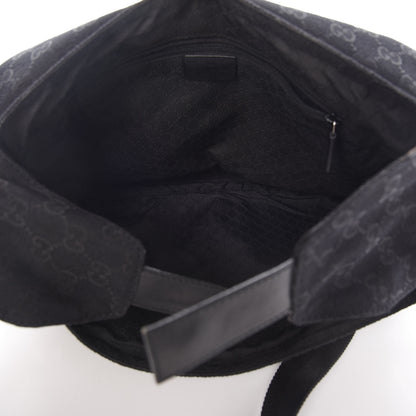 Gucci Monogram Messenger Bag Black 4 of 10