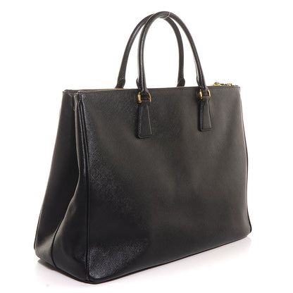 Prada Saffiano Lux Extra Large Galleria Double Zip Tote Black 3 of 10