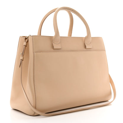 Chanel Grained Calfskin Medium Neo Executive Shopper Tote Beige 3 of 15