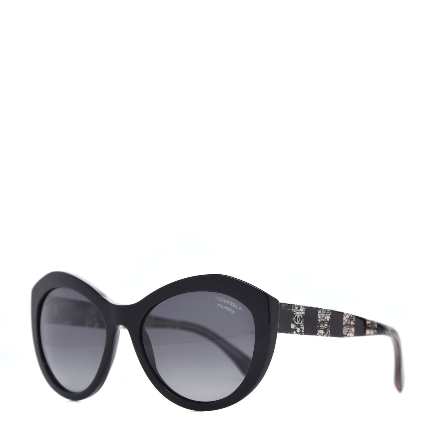 Acetate Lace Effect Sunglasses 5294 Black