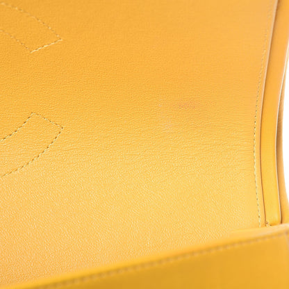 Chanel Lambskin Quilted Jumbo Double Flap Yellow 10 of 12
