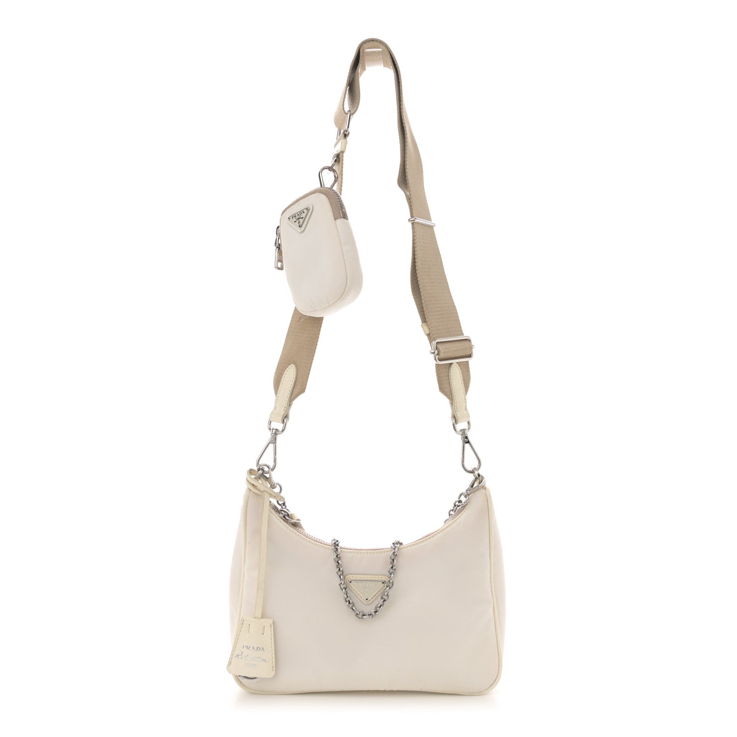 Nylon Re-Edition 2005 Shoulder Bag White