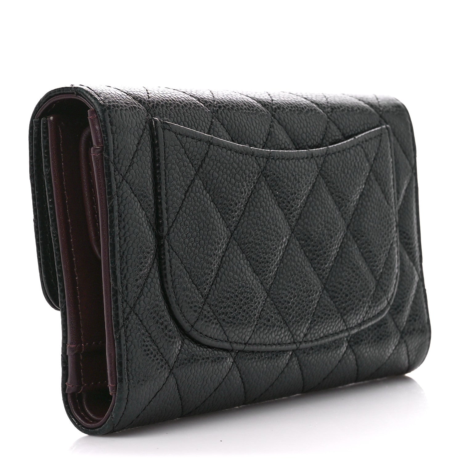 Chanel Caviar Quilted Large Flap Wallet Black 3 of 18