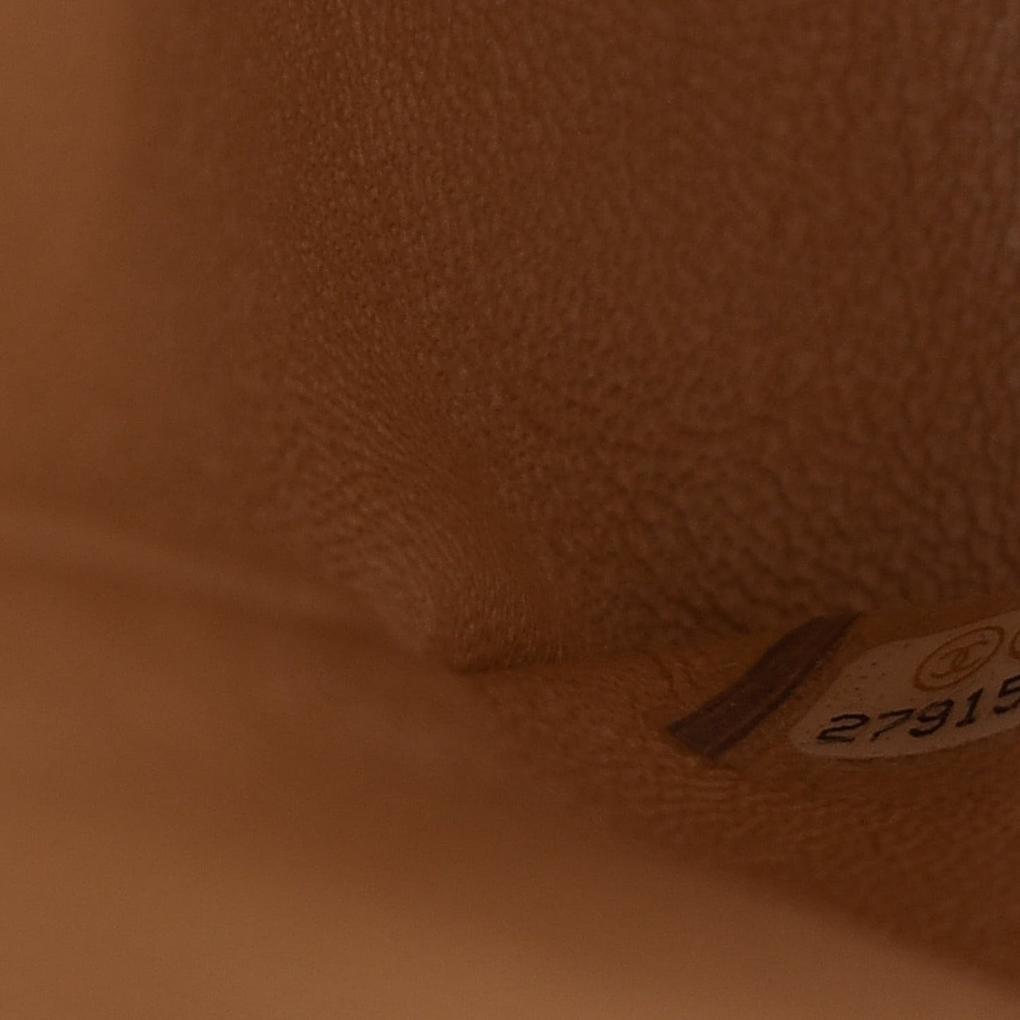 Iridescent Caviar Quilted Jumbo Double Flap Beige