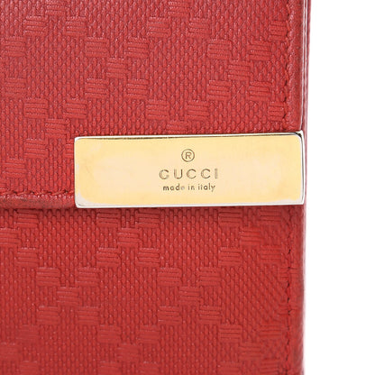 Gucci Calfskin Diamante Dice Continental Wallet Tabasco 17 of 17