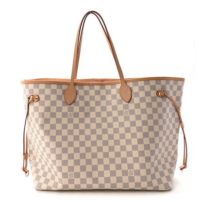 Louis Vuitton Damier Azur Neo Neverfull GM Rose Ballerine 1 of 10