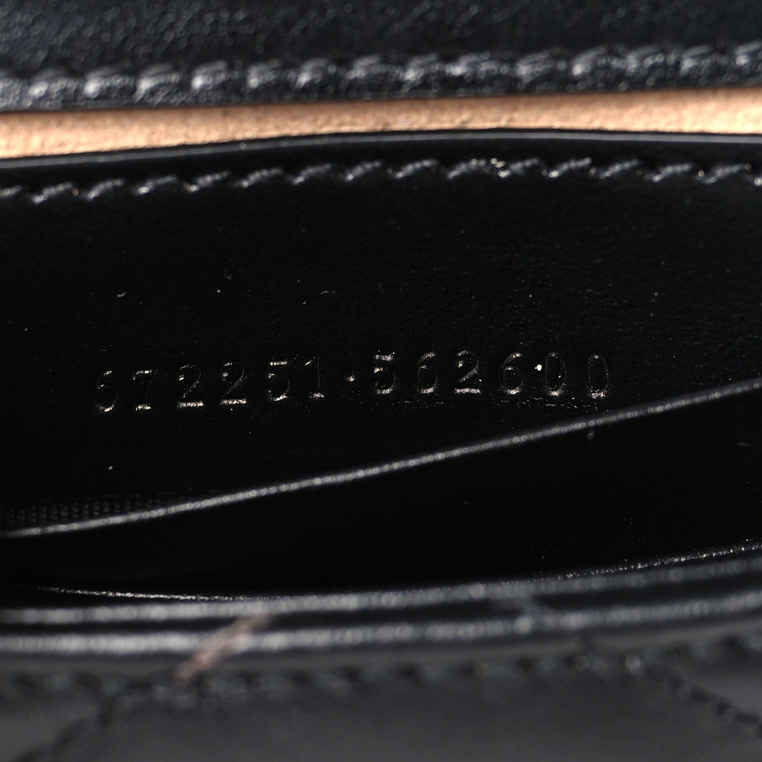Gucci Calfskin Matelasse Mini GG Marmont Crossbody Bag Black 6 of 9