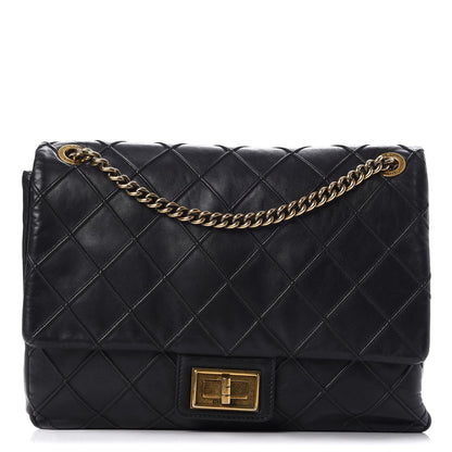 Chanel Calfskin Diamond Debossed Large Cosmos Flap Black 1 of 7