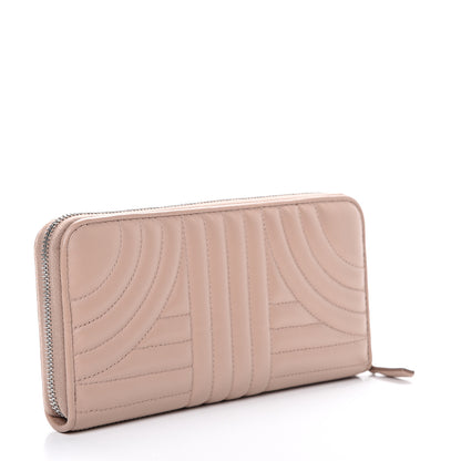 Prada Soft Calfskin Diagramme Zip Around Wallet Cipria 2 of 7