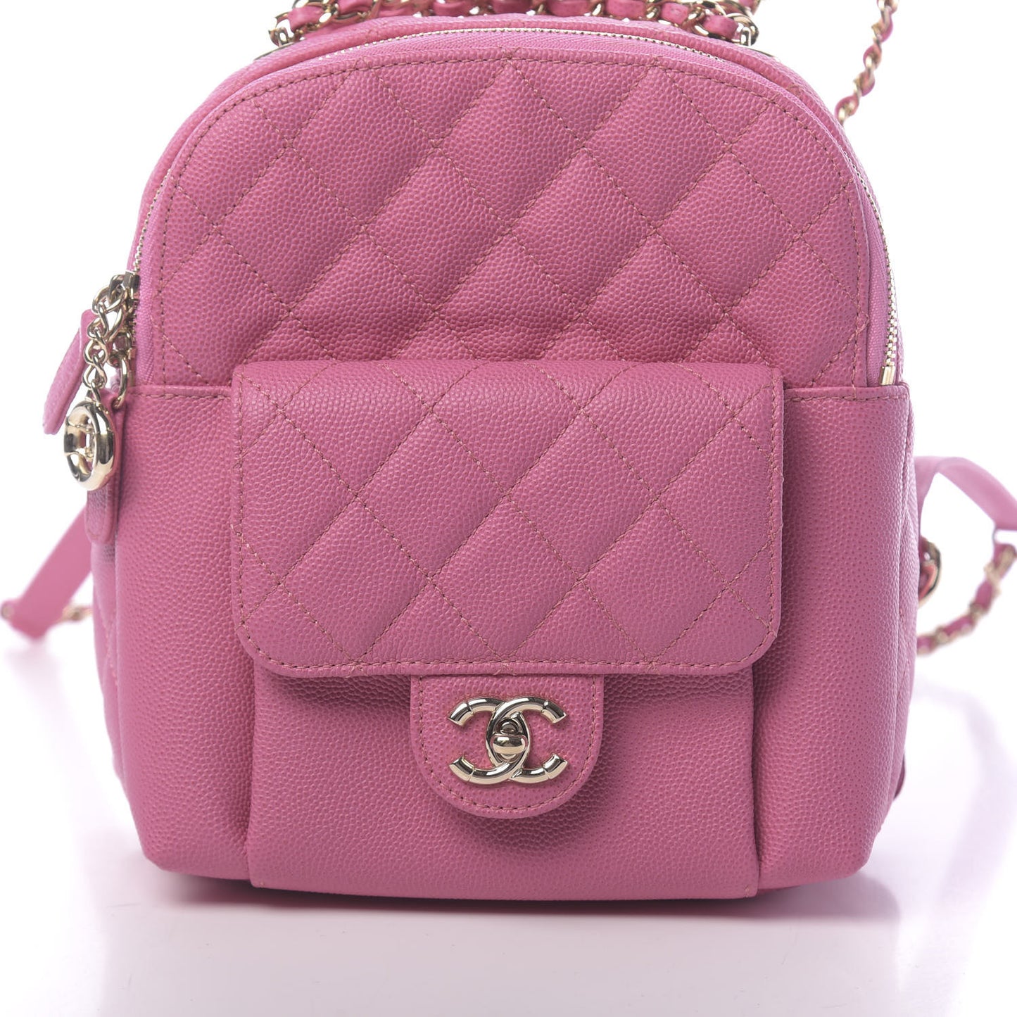 Caviar Quilted Small CC Day Backpack Pink