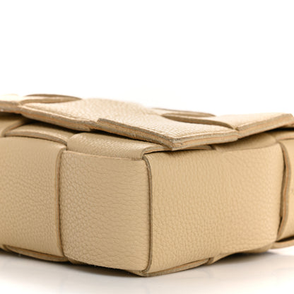 Bottega Veneta Grained Calfskin Maxi Intrecciato Cassette Crossbody Bag Porridge 10 of 14
