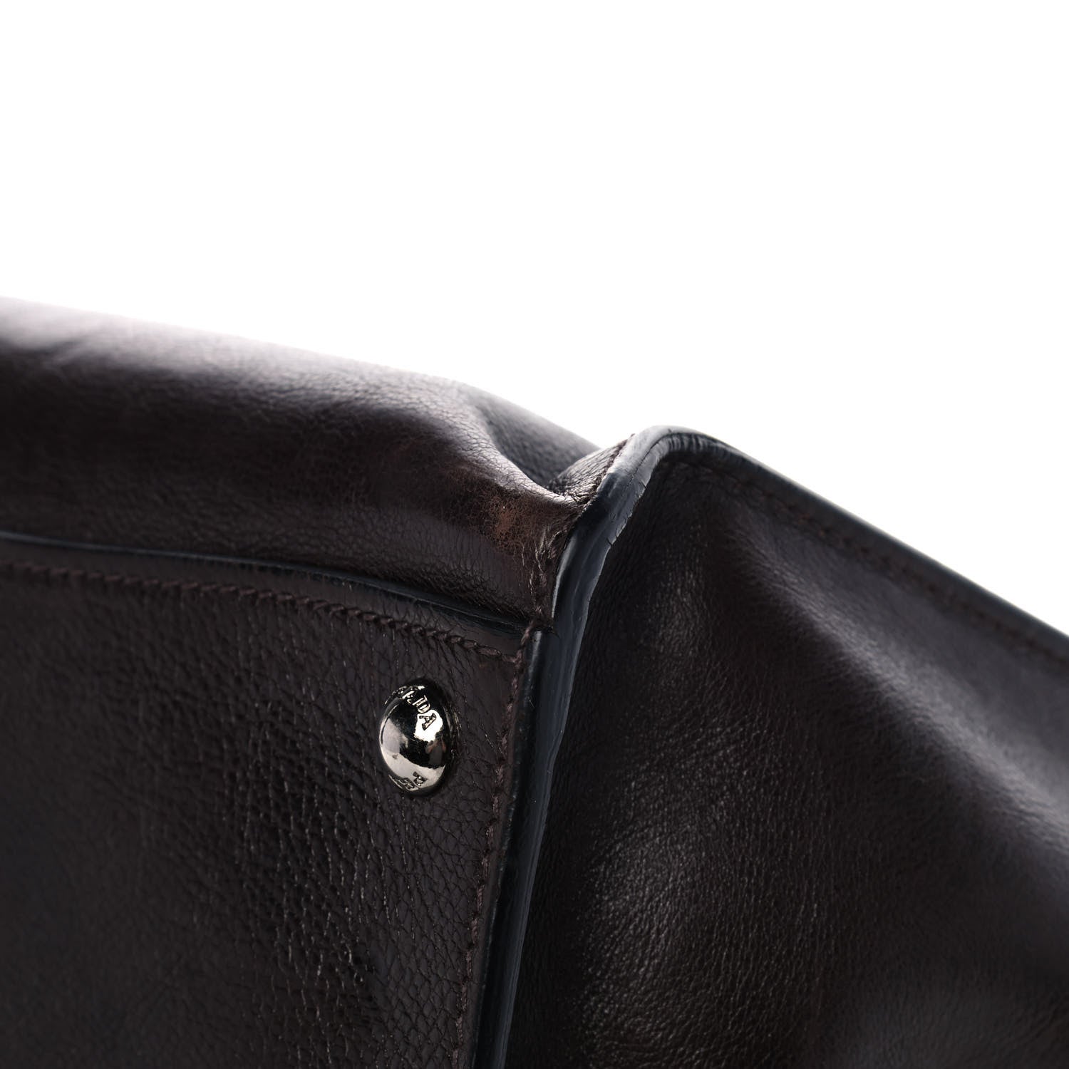 Prada Glace Calf Twin Pocket Tote Moro 13 of 17